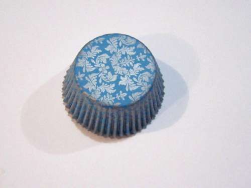 High Tea Cupcake Papers - Blue/Silver - Click Image to Close